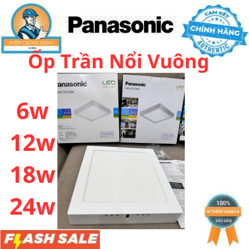 Đèn Led Panasonic NNNC7632588 Ốp Trần Nổi Vuông 6W / 12W / 18W / 24W Chính Hãng Panasonic