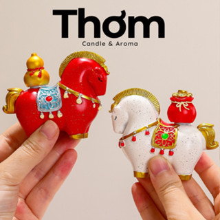 Tượng ngựa cõng vàng Ngựa Đường Nguyên Bảo 2026 Thơm Shop, cõng vào cõng bạc, may mắn, thành công