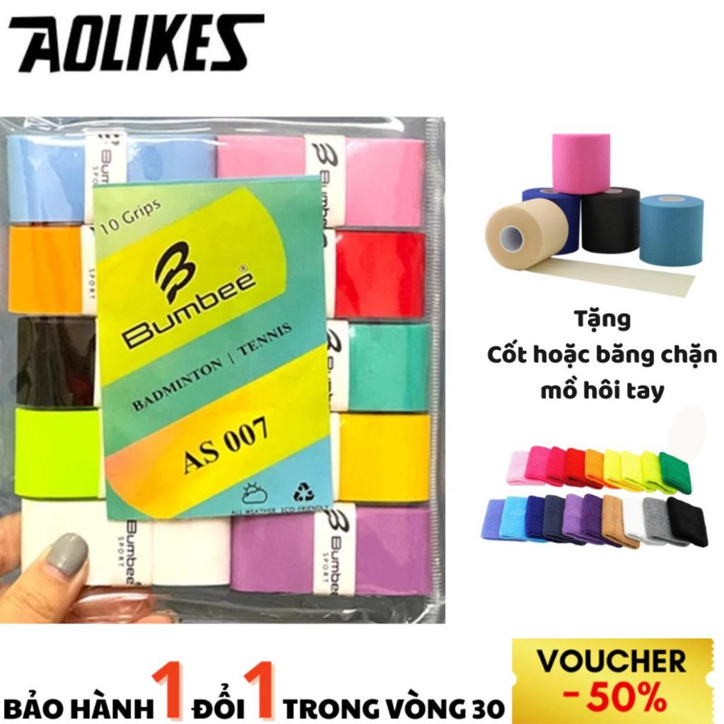 Combo 5-10 chiếc Quấn cán BUMBEE AS 007 quấn vợt Cầu Lông,Tennis,Pickleball êm tay,bám tay tốt