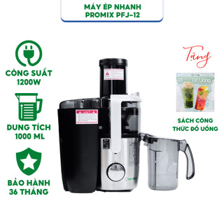  Máy ép nhanh Promix PFJ-12 - Công suất mạnh mẽ 1200W và ống tiếp liệu siêu lớn 90mm - Bảo hành chính hãng 36 tháng 