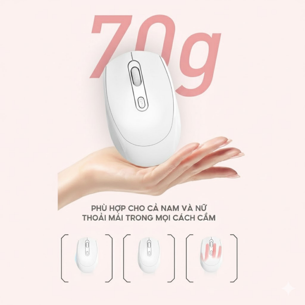 Chuột Không Dây Bluetooth Chuột Máy Tính Chống Ồn Siêu Bền Có Hai Chế Độ Kết Nối Đa Năng Và 5 Màu Sắc Siêu Hot | BigBuy360 - bigbuy360.vn