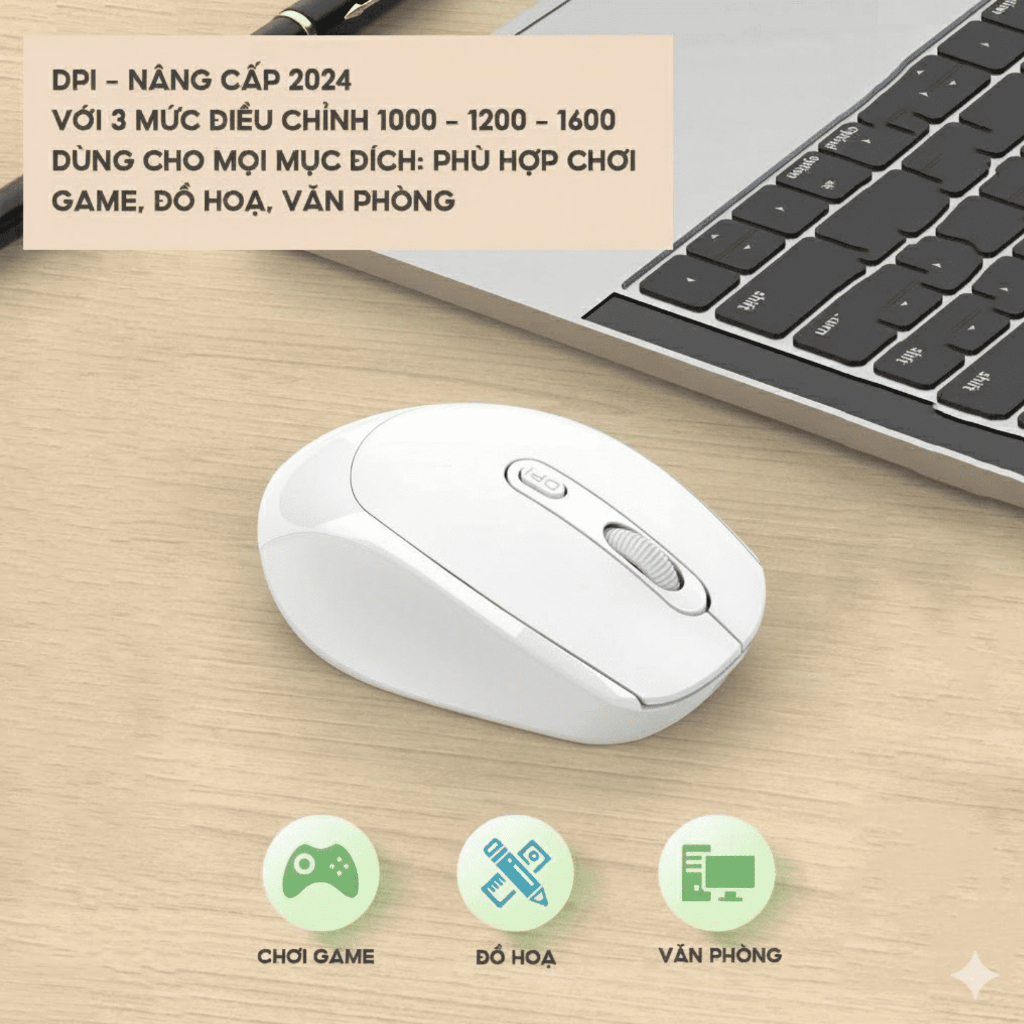 Chuột Không Dây Bluetooth Chuột Máy Tính Chống Ồn Siêu Bền Có Hai Chế Độ Kết Nối Đa Năng Và 5 Màu Sắc Siêu Hot | BigBuy360 - bigbuy360.vn