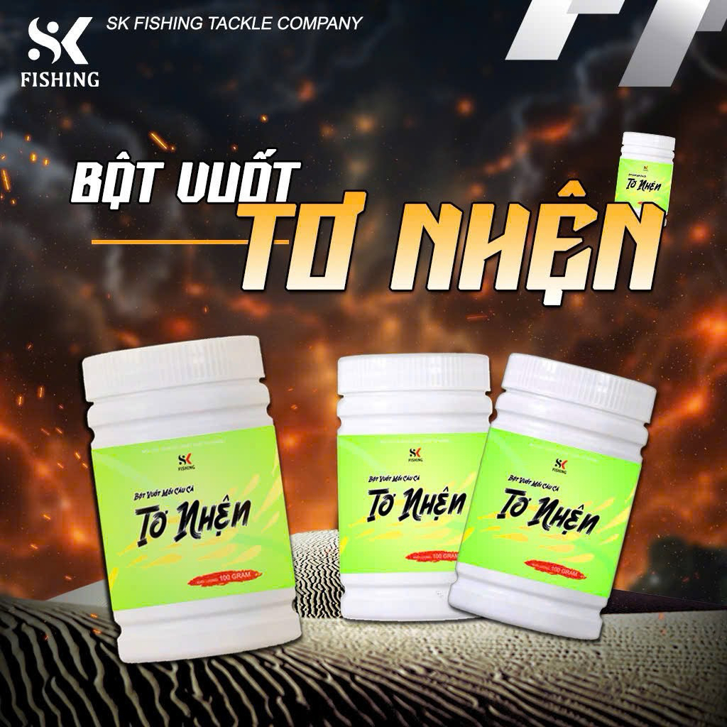 Bột Kết Dính Mồi Dạng Tơ Nhện Không Mùi SK FISHING