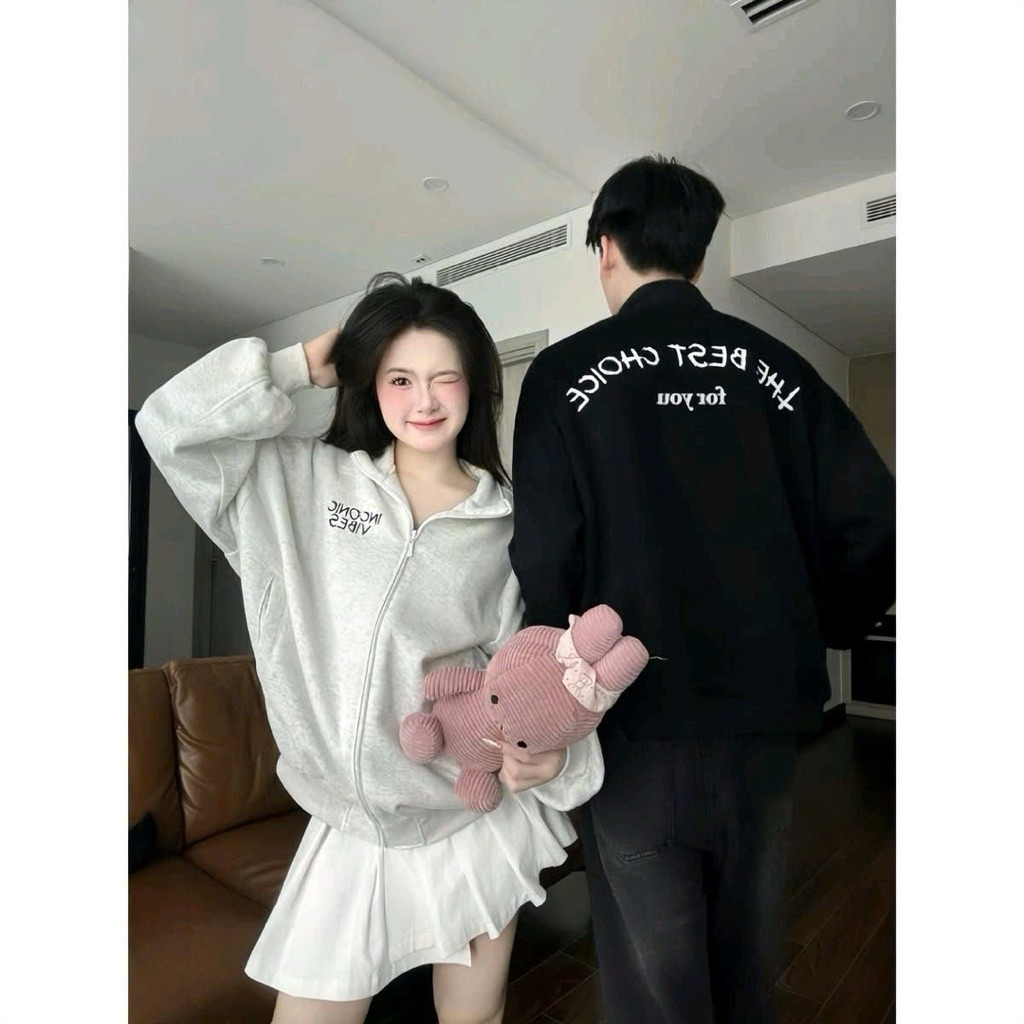 Áo khoác nỉ zip form Boxy HD.Store 2025 unisex chất liệu nỉ 2 da cao cấp.