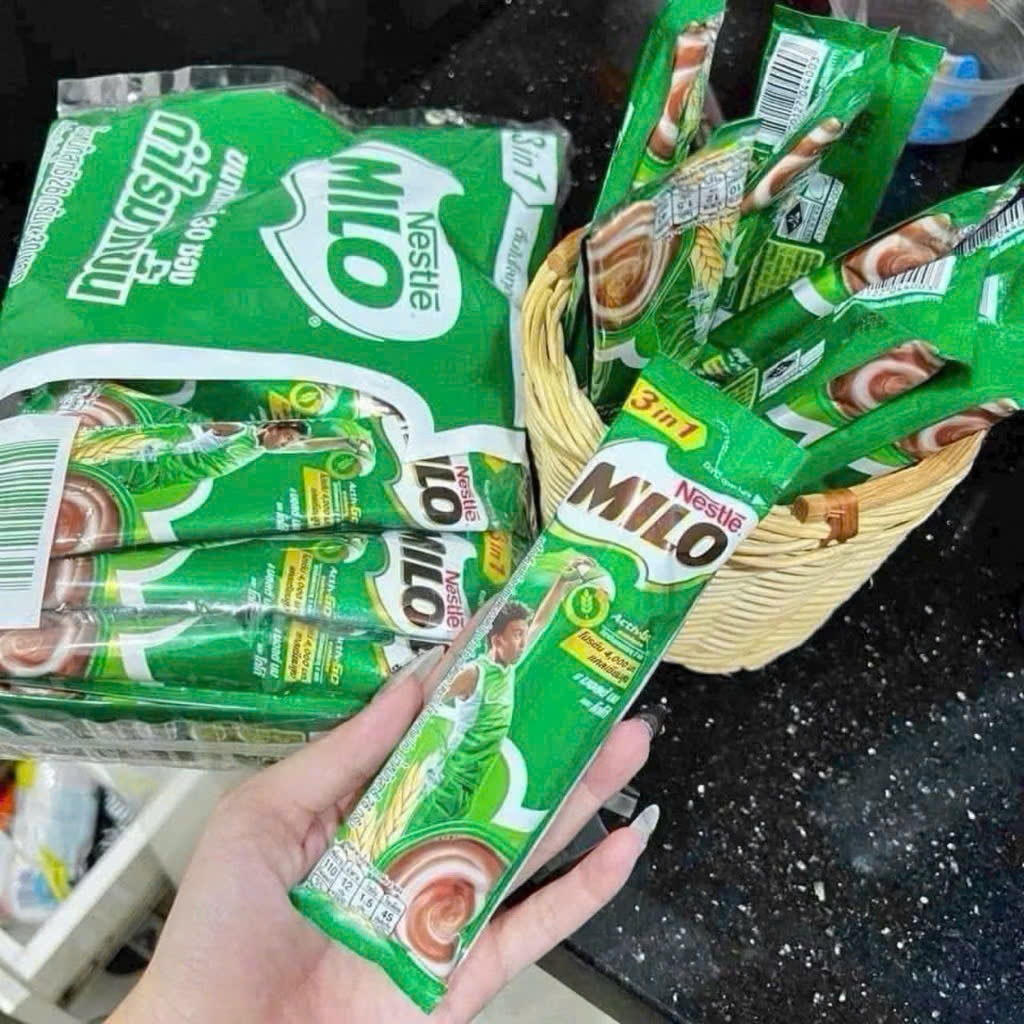 [Nội Địa Thái] Sữa MILO Bột 3in1 Thái Lan Lốc 48 Gói - Bột MILO Hòa Tan Ít Ngọt Dồi Dào Dinh Dưỡng B