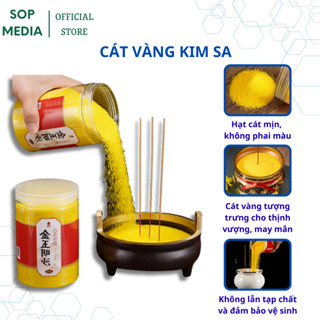  Cát vàng kim sa đặt lư hương SOPMEDIA cát vàng dùng cắm nhang thờ cúng 