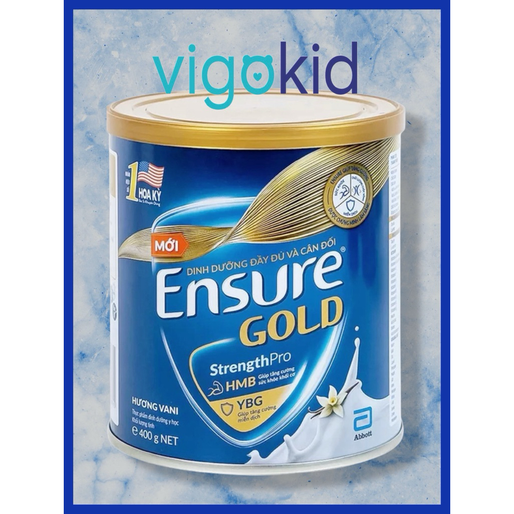SỮA BỘT ENSURE GOLD HMB HƯƠNG VANI (LON 380G/400G)