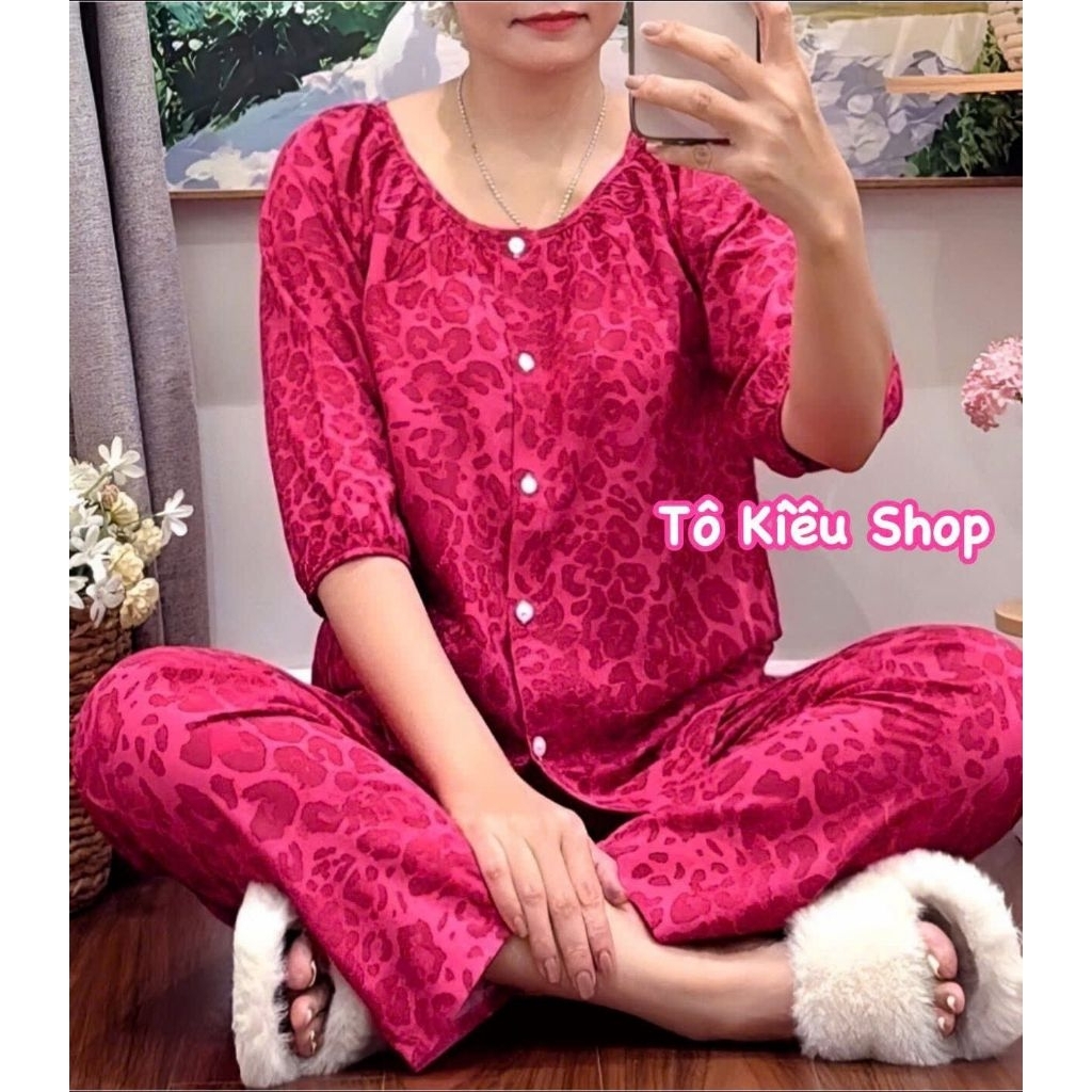 (30.11) TAY LỠ QUẦN DÀI, ÁO 1 TÚI_Bộ Tole Nữ Mặc Nhà, Bộ Lanh Nữ Mềm Mát