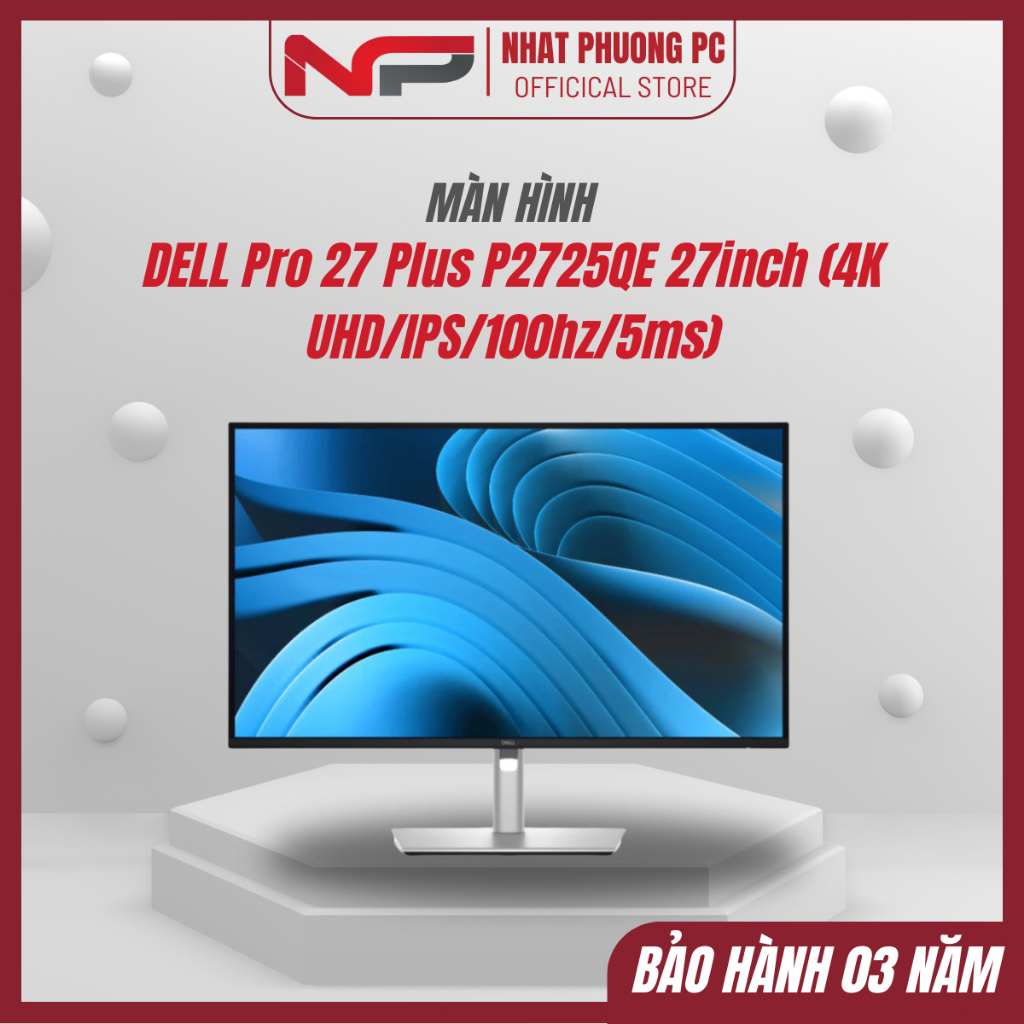 Màn hình DELL Pro 27 Plus P2725QE 27inch (4K UHD/IPS/100hz/5ms) - Hàng chính hãng