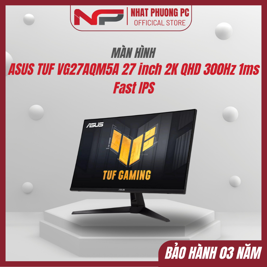 Màn hình Gaming ASUS TUF VG27AQM5A 27 inch 2K QHD 300Hz 1ms Fast IPS - Bảo hành 36 tháng