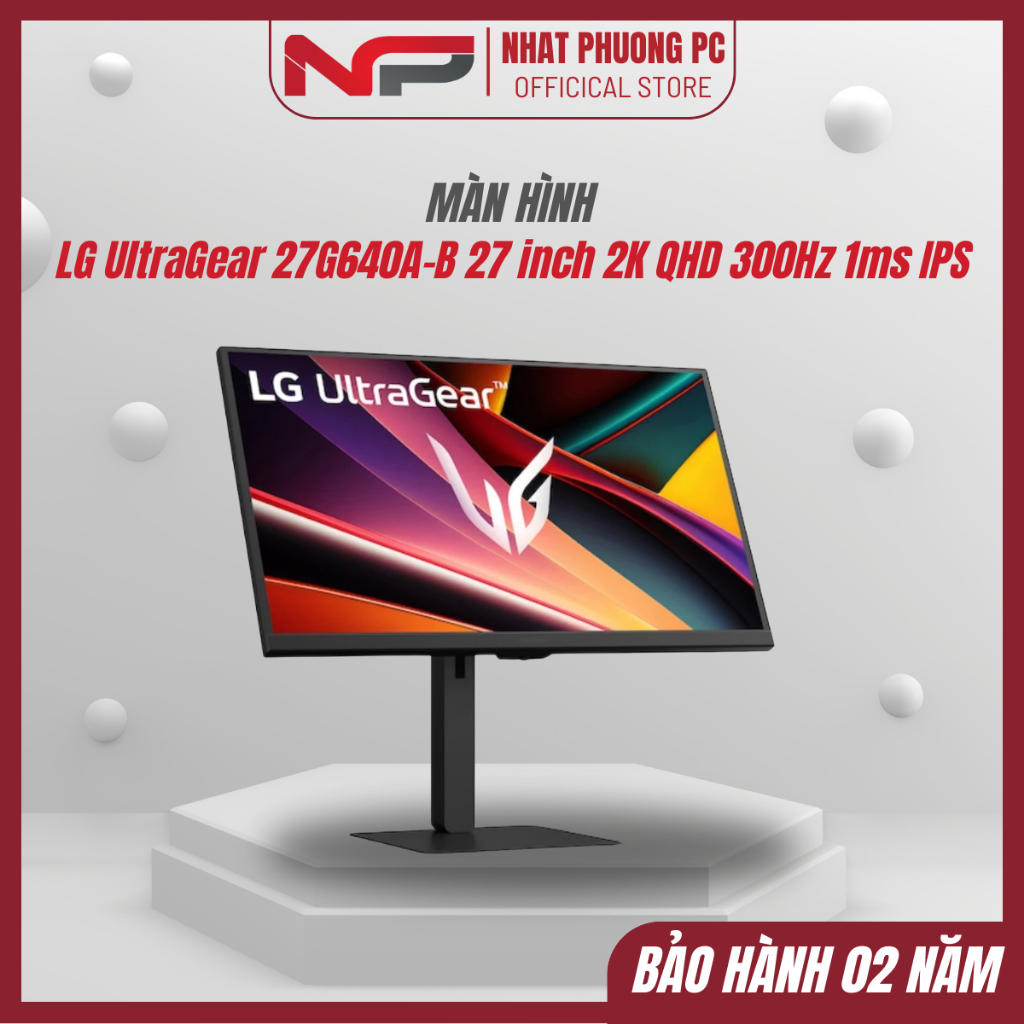Màn hình Gaming LG UltraGear 27G640A-B 27 inch 2K QHD 300Hz 1ms IPS - Bảo hành 24 tháng