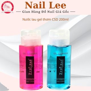 Nước lau gel thơm CSD 200ml, Cồn thơm lau gel cao cấp chuyên dụng làm móng NAIL LEE