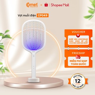   Vào LIVE - HT HCM HN  Vợt muỗi điện Comet CP049 Pin Lithium 500mAh sạc 2h dùng 10 ngày - BH 12T cổng sạc type C 