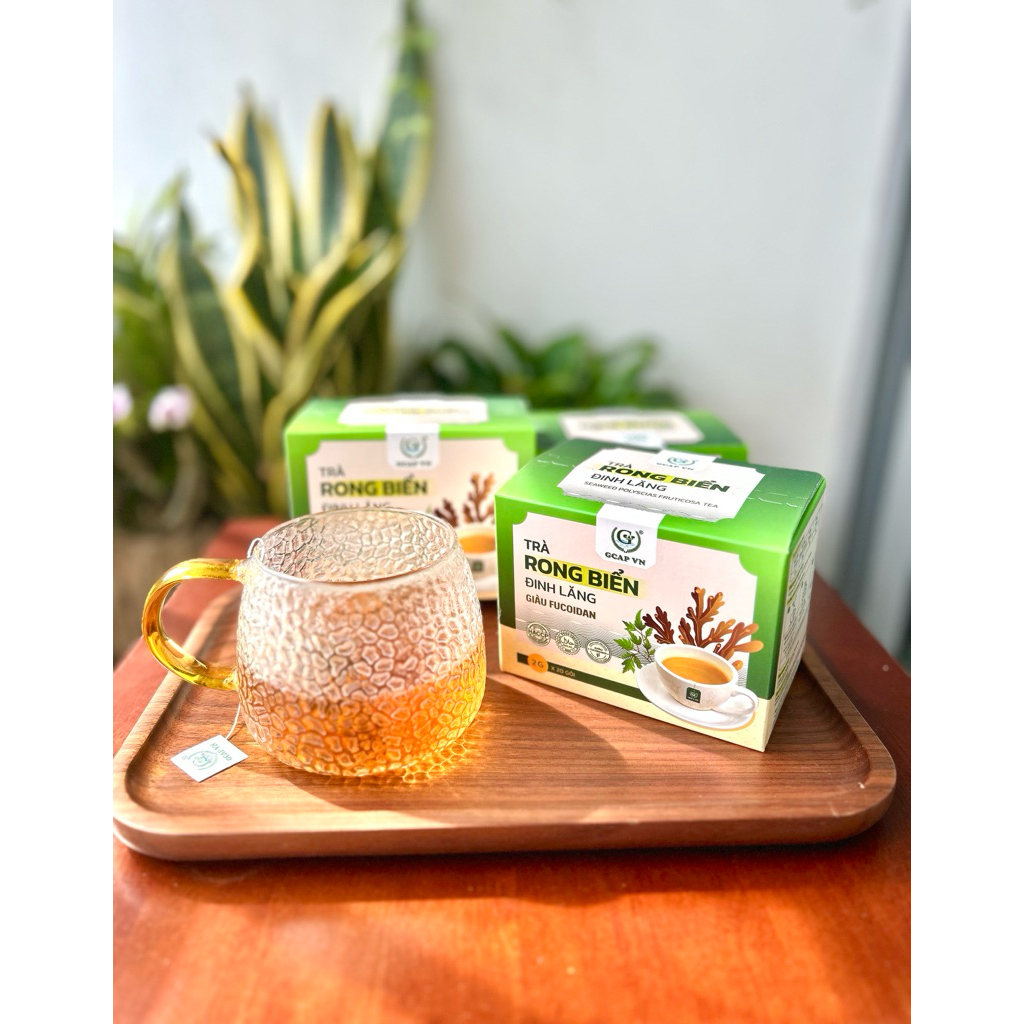 Trà Rong Biển Đinh Lăng - Hộp 40gram gồm 20 gói x 2gram