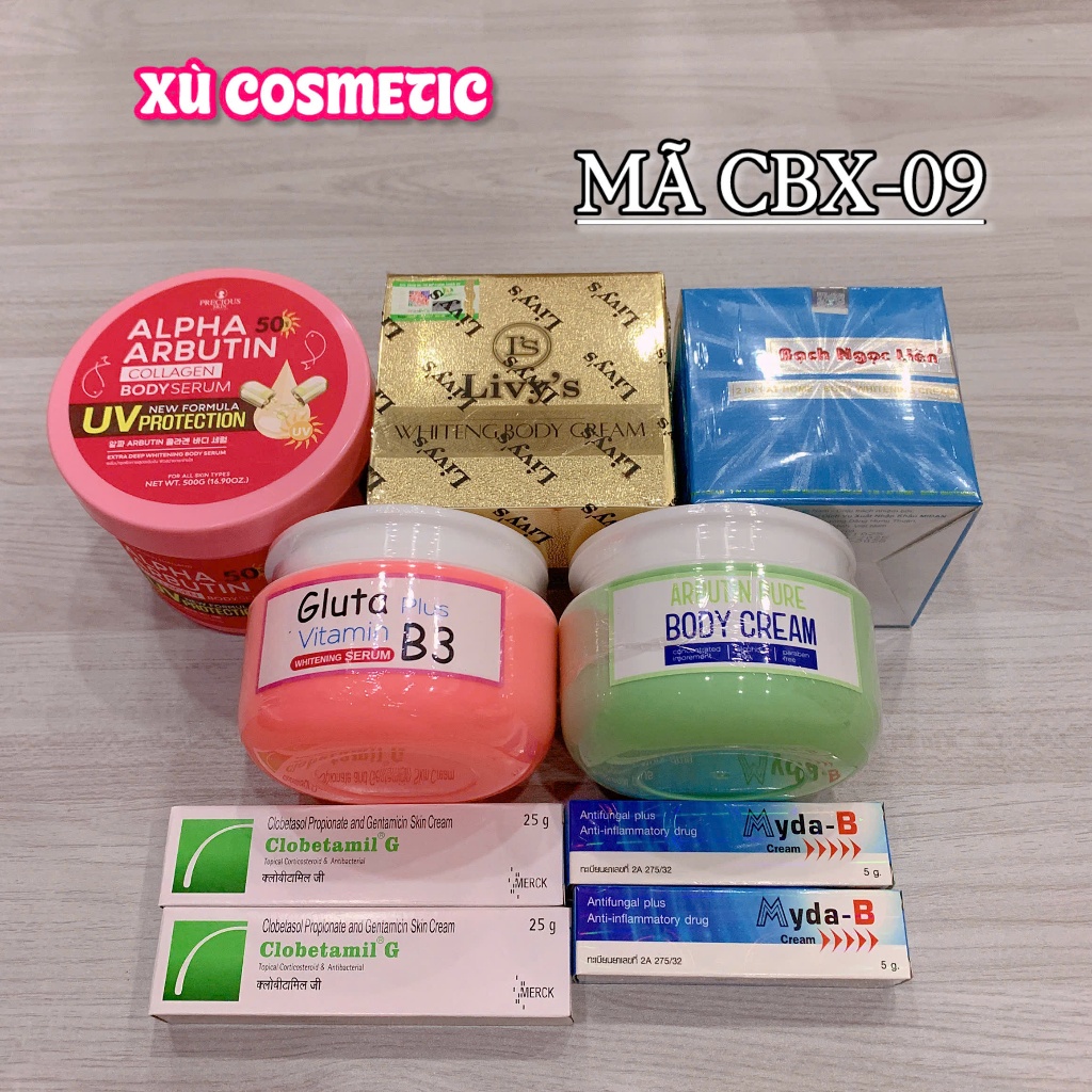 Kem Body Xù Cosmetic CBX-09 Tẩy Mạnh Trắng Nhanh #470