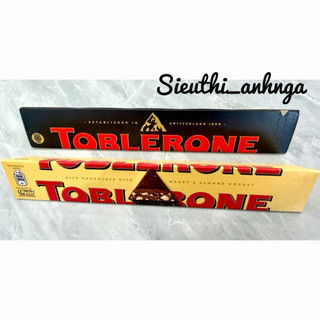Thanh Toblerone Socola Đen-Sữa - Mật Ong Hạnh Nhân 100g Nhập Khẩu Thụy Sỹ