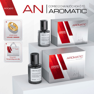  Combo 2 Chai Nước Hoa Ô Tô - AROMATIC  Khử Mùi Xe Hơi Cao Cấp,Hương Hoa Kết Hợp Vơi Gỗ 