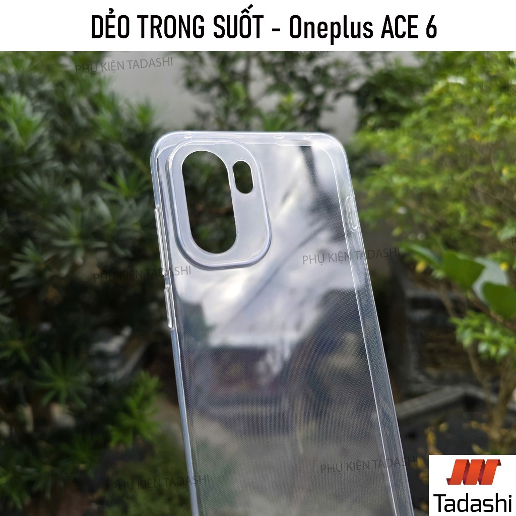 Ốp Lưng Dẻo Trong Suốt Oneplus ACE 6/ Oneplus ACE 5/ ACE 5 Pro, Oneplus 15 Ôm Khít Máy, Có Gờ Bảo Vệ
