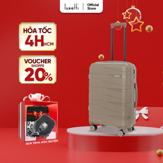   BEST SELLER  Vali Du Lịch Lusetti LS8088 Size20 Size24 Size28 Nhựa PP Chống Bể Hạn Chế Trầy Xước Khóa Số Âm 