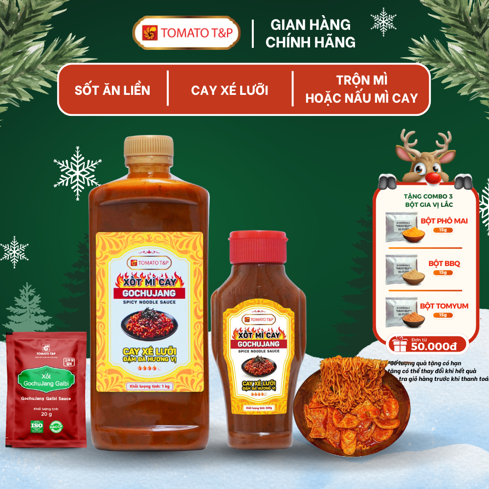  Sốt mì cay GochuJang sốt trộn mì vị bò dùng làm mì trộn cay nước sốt mỳ cay - Tomato T&P 
