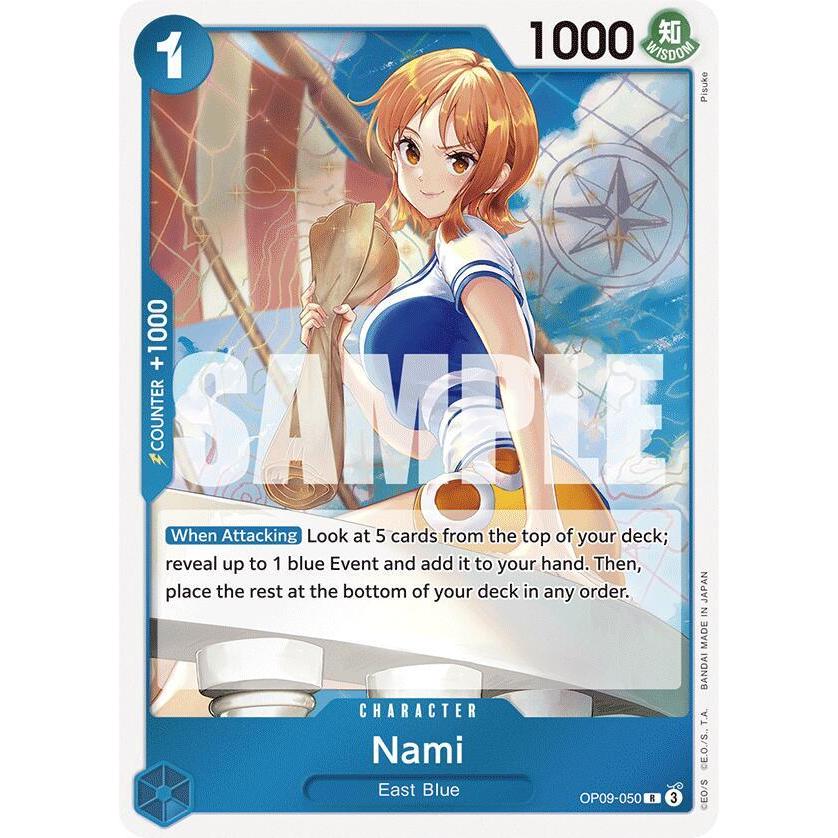 Thẻ Bài One Piece Mã OP09-050 - Nami - Character - Rare