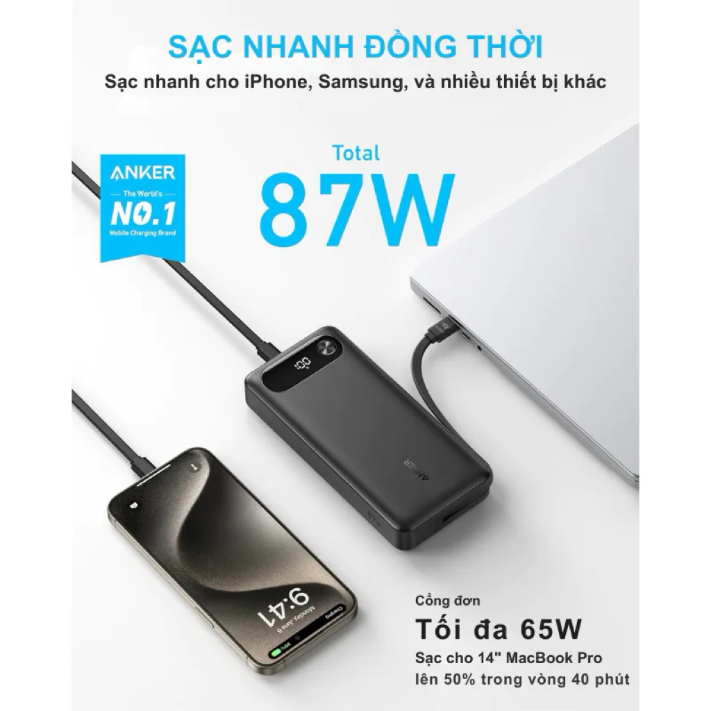 Anker A1383 – Pin dự phòng Anker dung lượng 20000mah