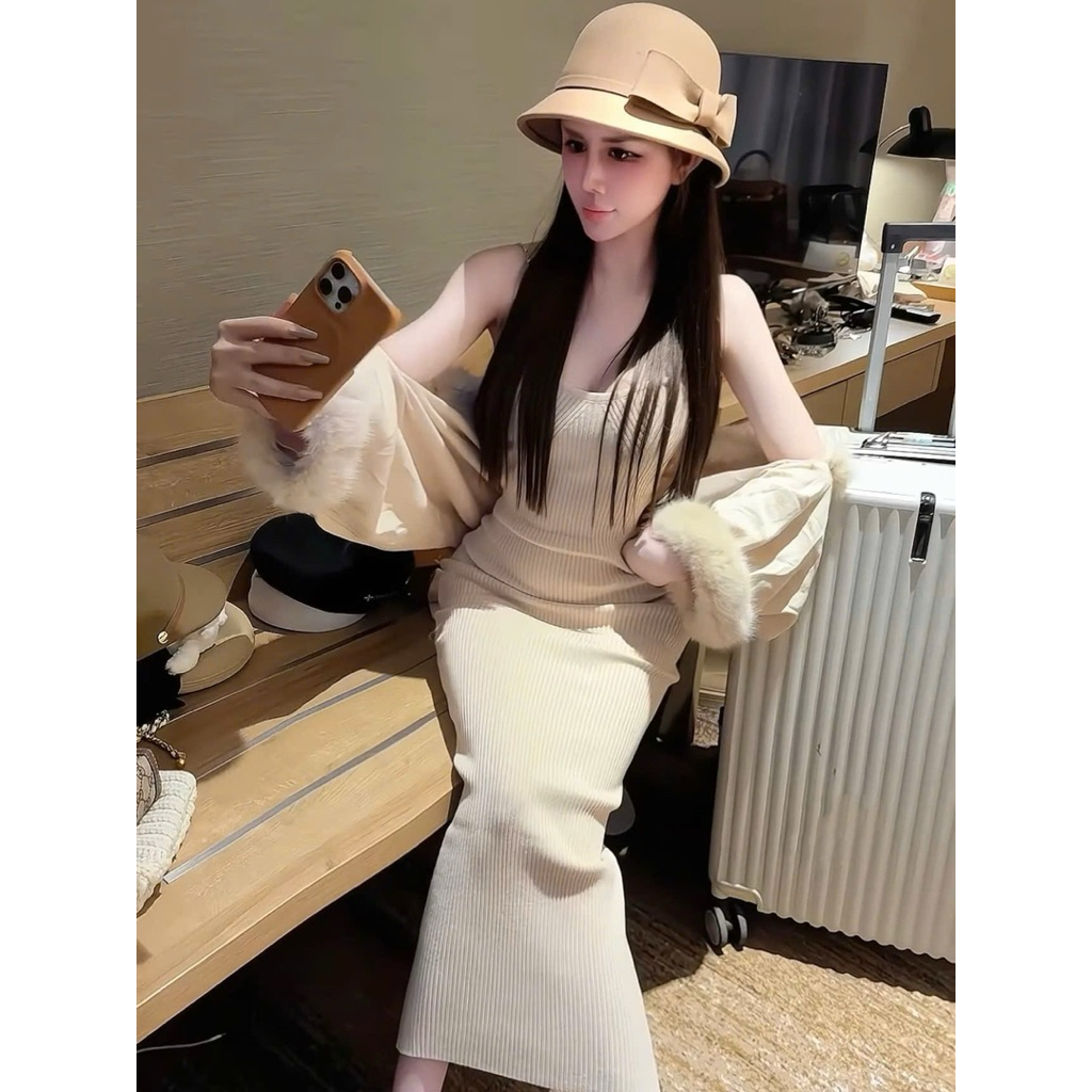 Set Váy Hot Hàng QCCC Set Váy Sang Chảnh Mặc Đi Chơi Du Lịch Hẹn Hò Dạo Phố