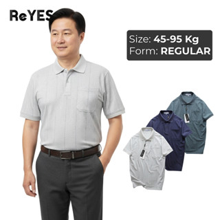  Áo polo nam trung niên có túi ngực tiện lợi áo thun có cổ cho bố vải cotton muối cao cấp ReYES RCP007 có big size 
