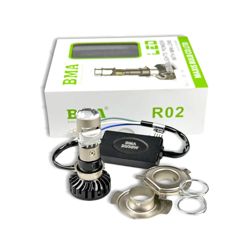 Đèn Pha Bi chính hãng Cầu BMA Mã M8c lắp cho nhiều dòng xe dream wase rs...tặng kèm 1 công tắc