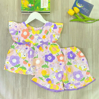  9-36kg Đồ bộ tole   lanh QUẦN ĐÙI BÉ GÁI 