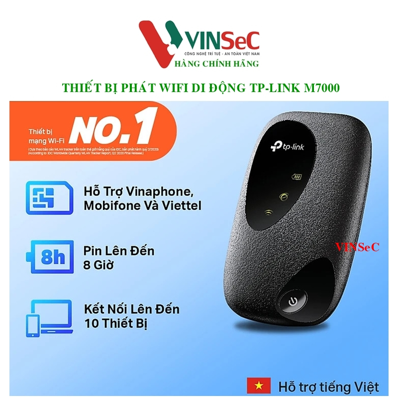 Thiết bị phát Wifi di động TP-Link M7000 4G LTE 150Mbps