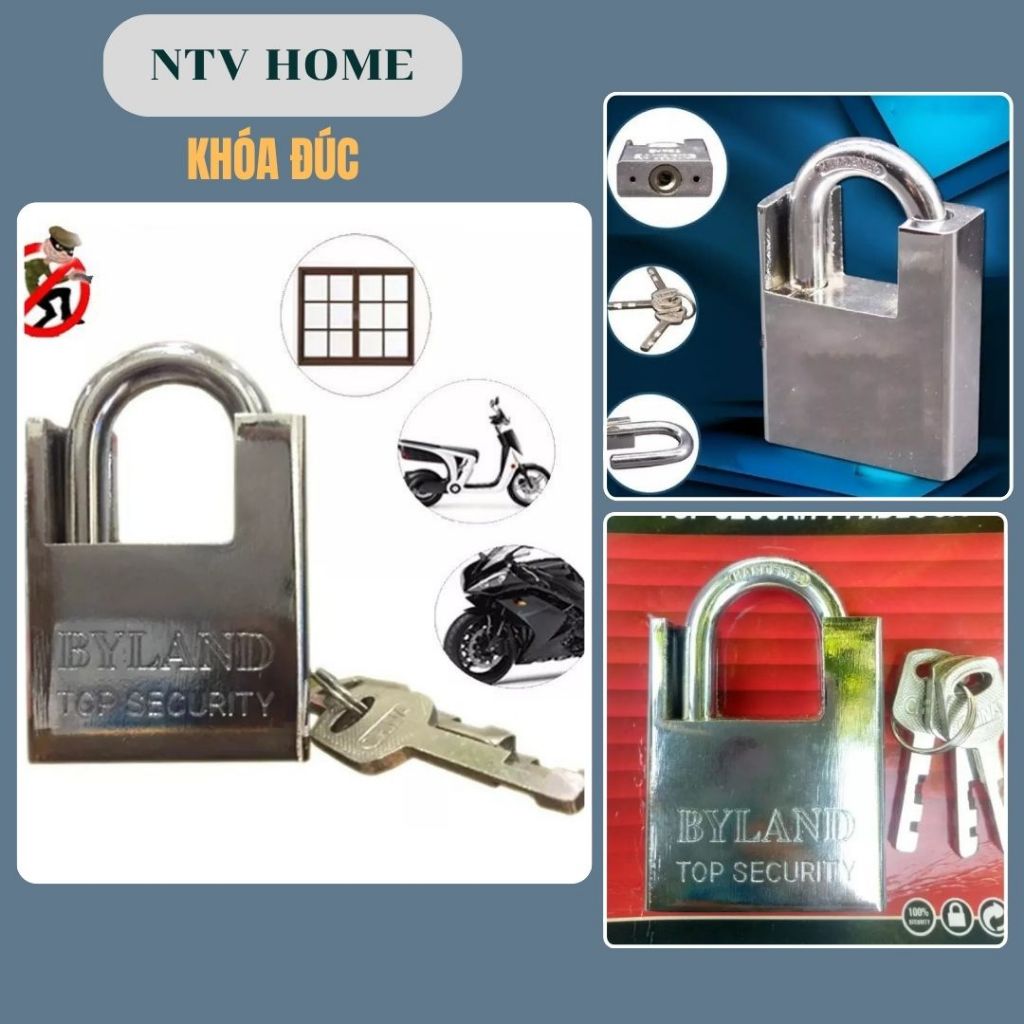 NTV HOME Ổ KHÓA CHỐNG MƯA, CHỐNG TRỘM, CHỐNG CẮT,THÉP NGUYÊN KHỐI