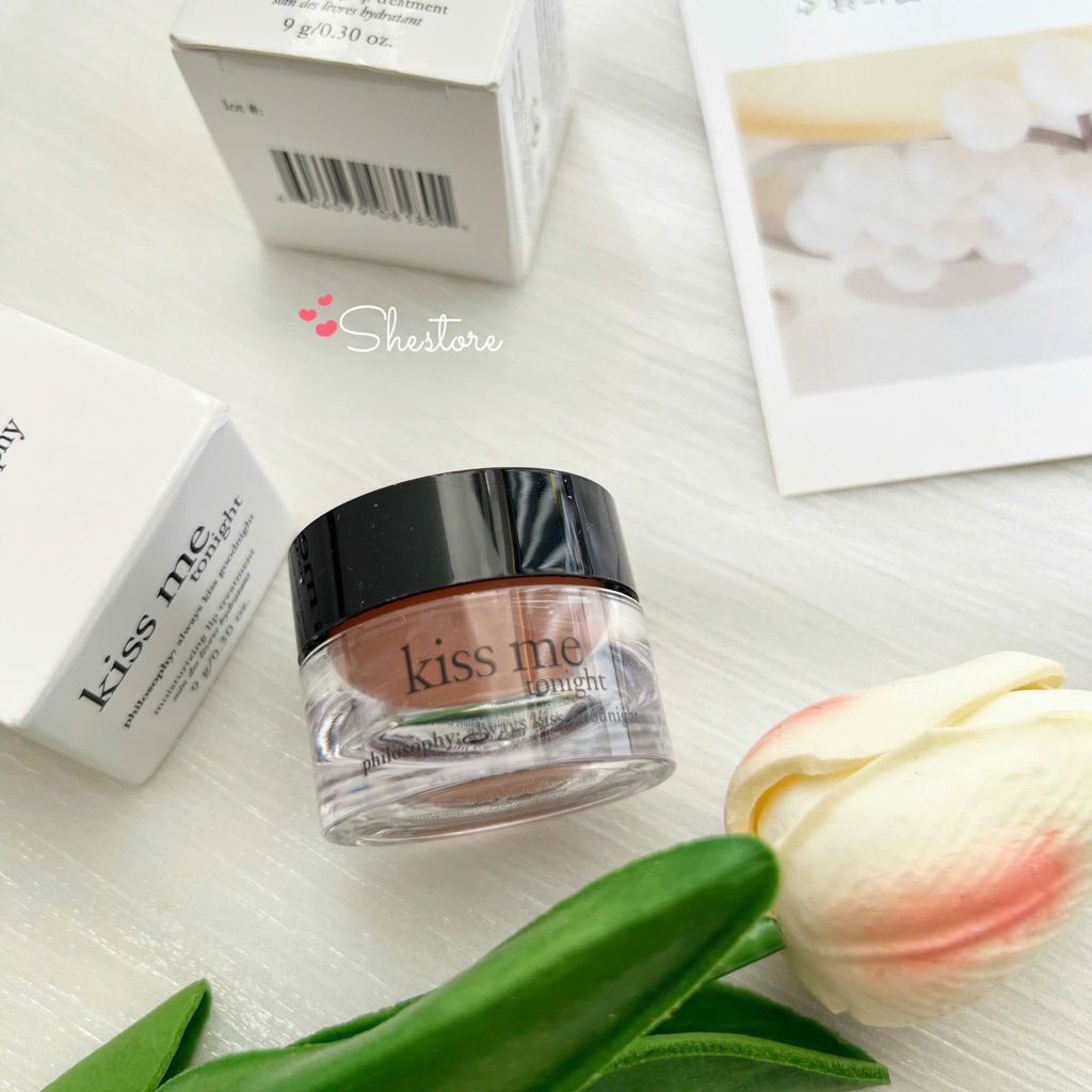 [Bill US] Son dưỡng hồng môi ban đêm Philosophy Kiss Me Tonight fullbox 9g