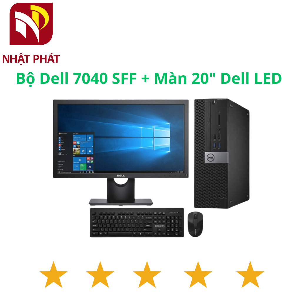 Bộ máy tính bàn Dell Optiplex 7040 SFF/ Core i5 6500 + Màn hình 20" Dell E2016 văn phòng, đồ họa