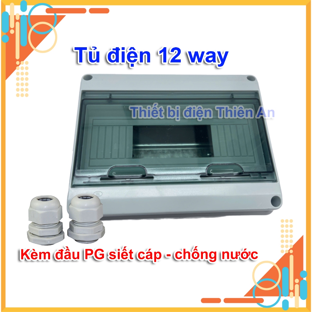 Tủ điện nhựa chống nước HT 8 WAY và HT 12 WAY - Hộp điện lắp nổi chất lượng cao, an toàn và chống nư