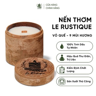  Nến Thơm Trị Liệu Vỏ Quế - 100% Tinh Dầu Tự Nhiên - Quà Tặng Thủ Công - Nến Thơm Phòng - Le Rustique 