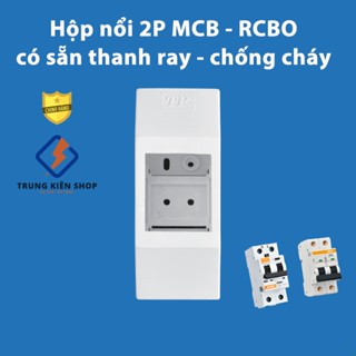  Hộp nổi CB - RCBO  hộp che cầu dao an toàn - RCBO chống giật  Hàng Tốt - NHựa ABS 