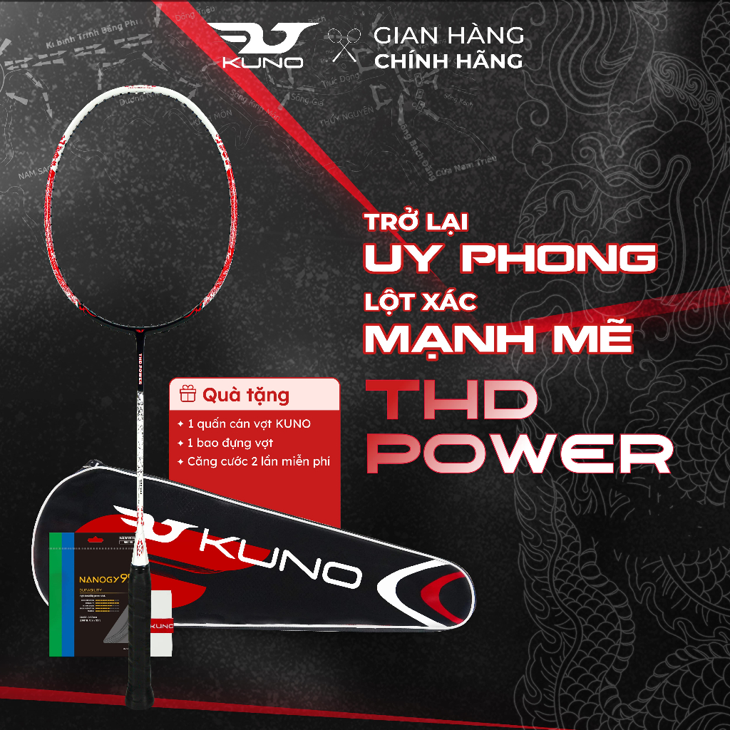  Vợt Cầu Lông KUNO THD POWER Vợt Công Thủ Toàn Diện Hướng Công Full Carbon 4U Cao Cấp Bản Thiết Kế Lịch Sử Ý Nghĩa 