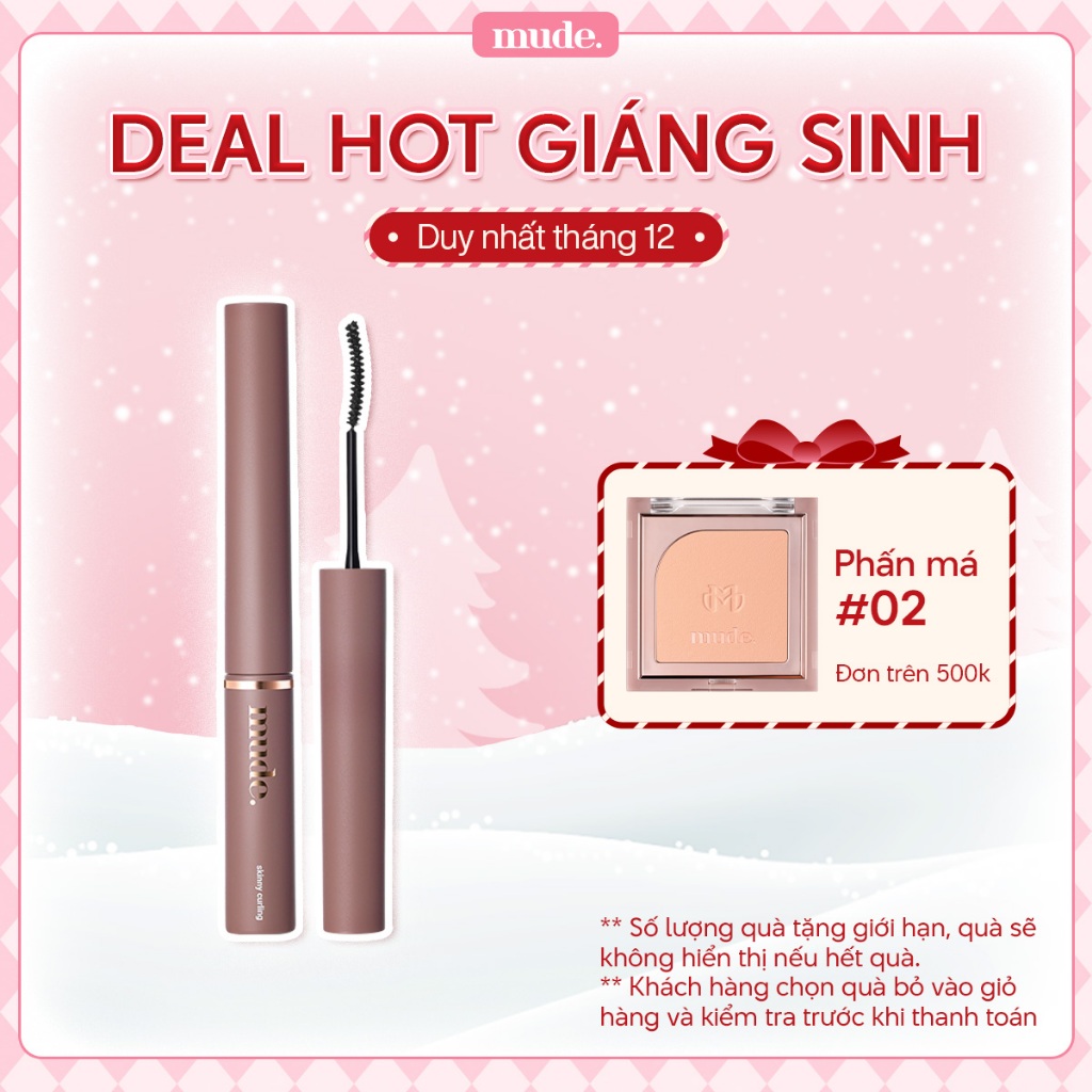 Mascara Chuốt Cong Dài Dày Mi Tự Nhiên mude Inspire Skinny Curling Mascara (3ml) | BigBuy360 - bigbuy360.vn