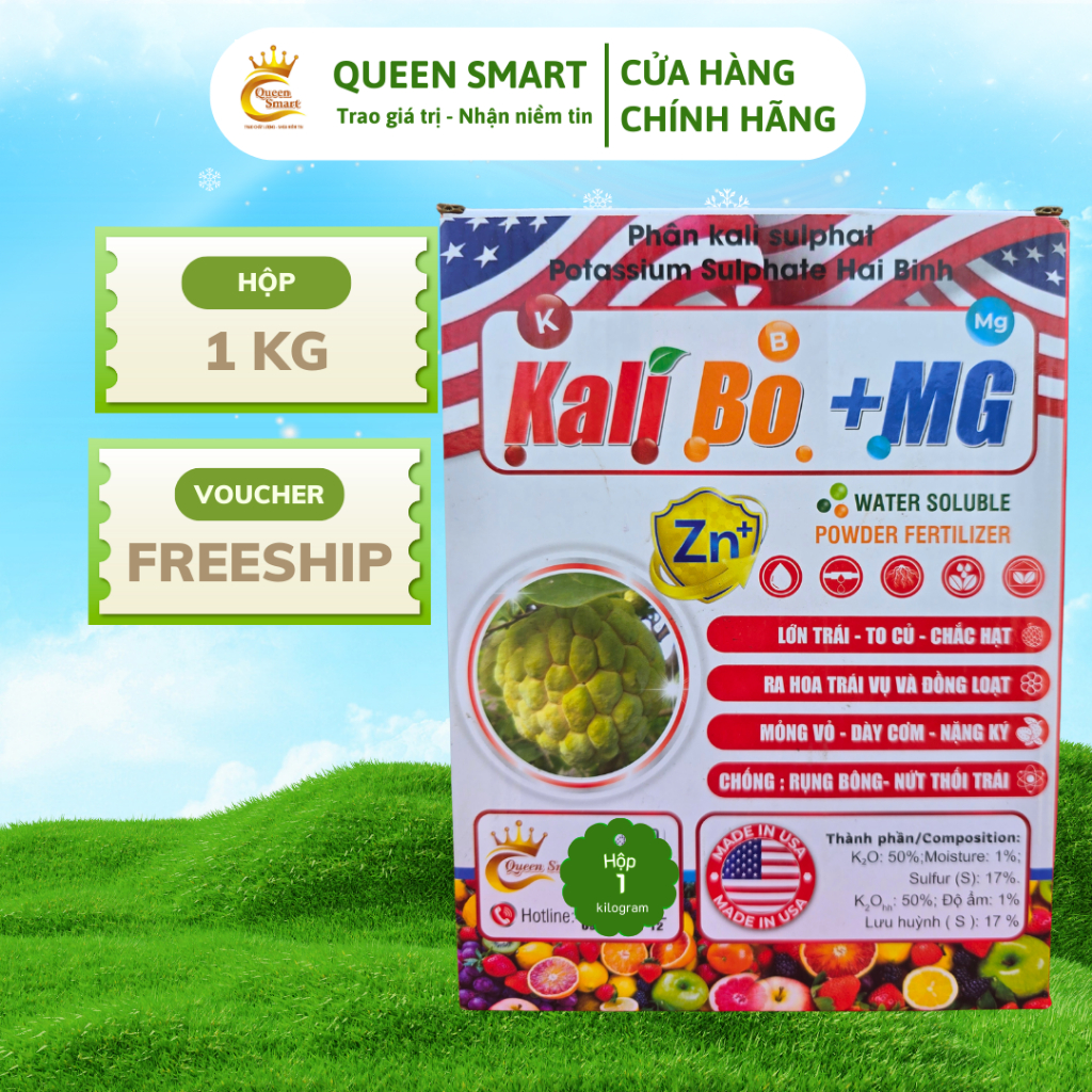 Kali Bo +MG - Phân bón lá Kali Bo Magie Kẽm nhập khẩu USA