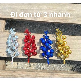 Cành quả sung nhũ kim tuyến làm vòng nguyệt quế,trang trí cây thông Noel.. .... ...