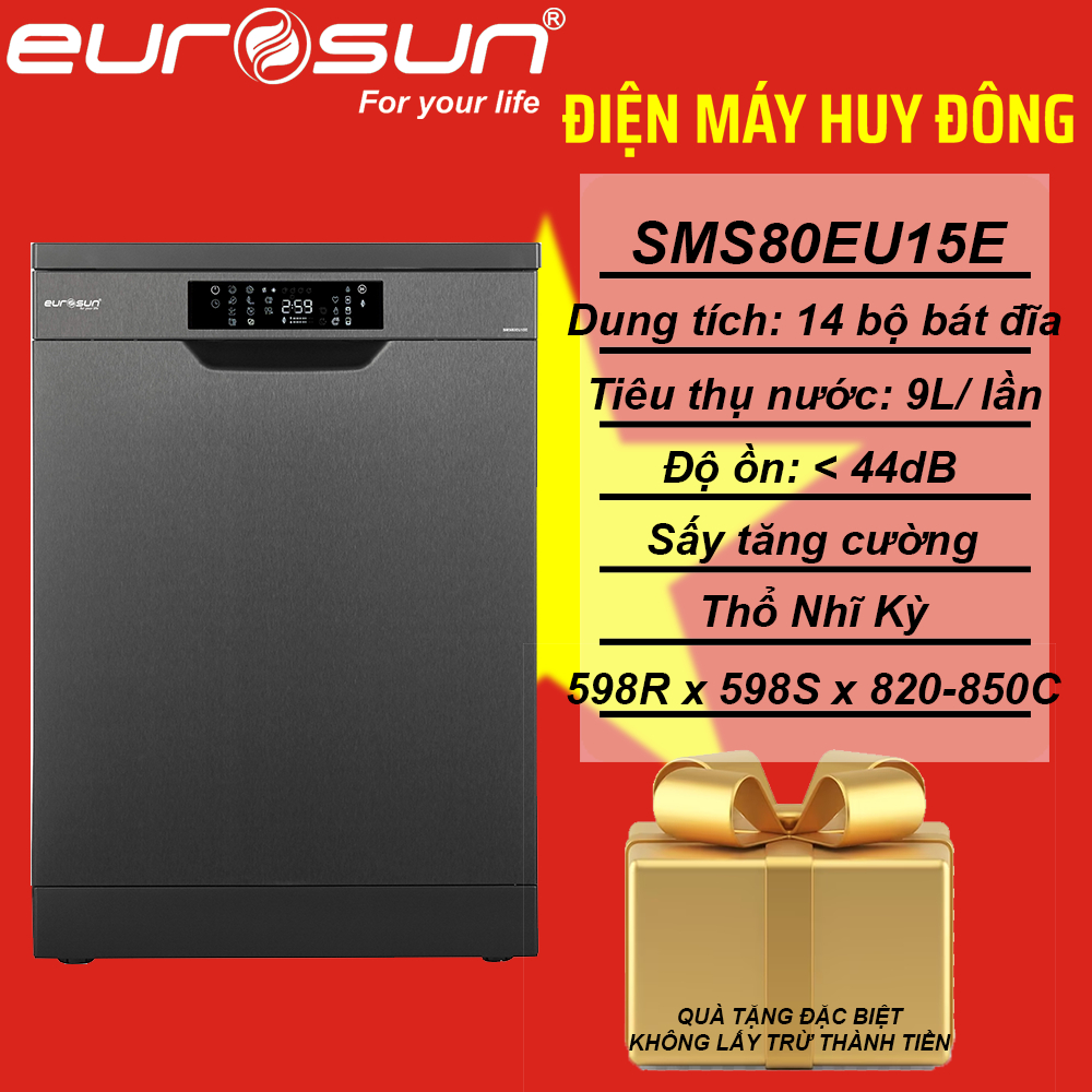 Máy Rửa Chén Eurosun SMS80EU15E