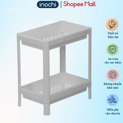 Kệ 2 tầng đa năng Inochi, chất liệu nhựa PP bền màu k gãy, thích hợp để sách, mỹ phẩm, đầu giường