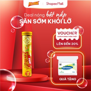   TUÝT 20 VIÊN  Viên Sủi Plusssz Max Multivitamin – Vitamin Tổng Hợp – Cam Không Đường 