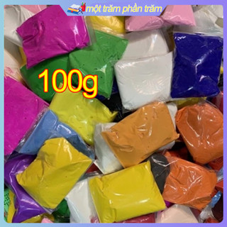 Bán sỉ ✔💕✨Đất sét nhẹ tự khô 100g nhiều màu sắc ( TÚI ZIP )