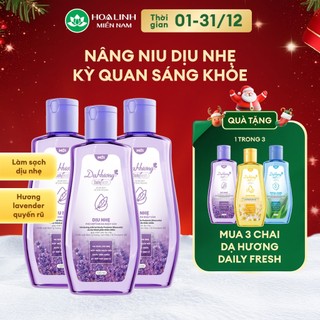  Combo 3 chai dung dịch vệ sinh Dạ Hương Daily Fresh Dịu nhẹ 120ml chai 