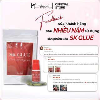  Keo Nối Mi SK Glue Chính Hãng Chất Lượng Khô 3-4s KHÔNG CAY 5ml - Dụng Cụ Nối Mi - Thúy Hà 