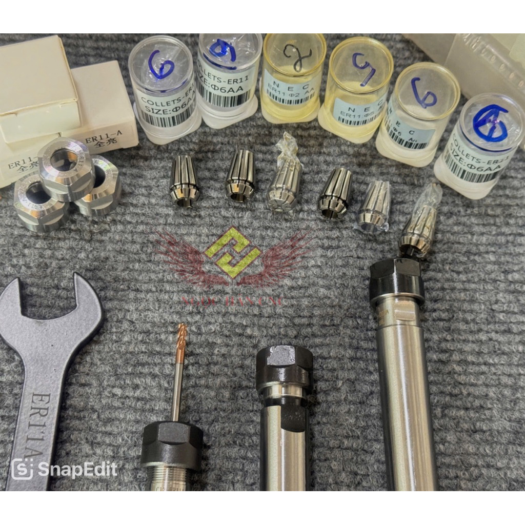 Cán nối gắn collet ER, đầu nối dao, cán kẹp dao phay,cán dao trụ nối gắn collet , er20, er25, er32, 