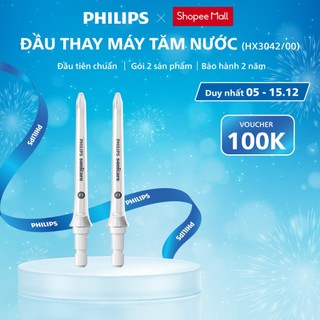  Combo 2 Đầu Thay Thế Máy Tăm Nước PHILIPS Sonicare F1 Standard HX3042 00 Làm Sạch Mãng Bám 