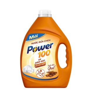 Nước rửa chén Power100 Tinh dầu quế 3.5KG